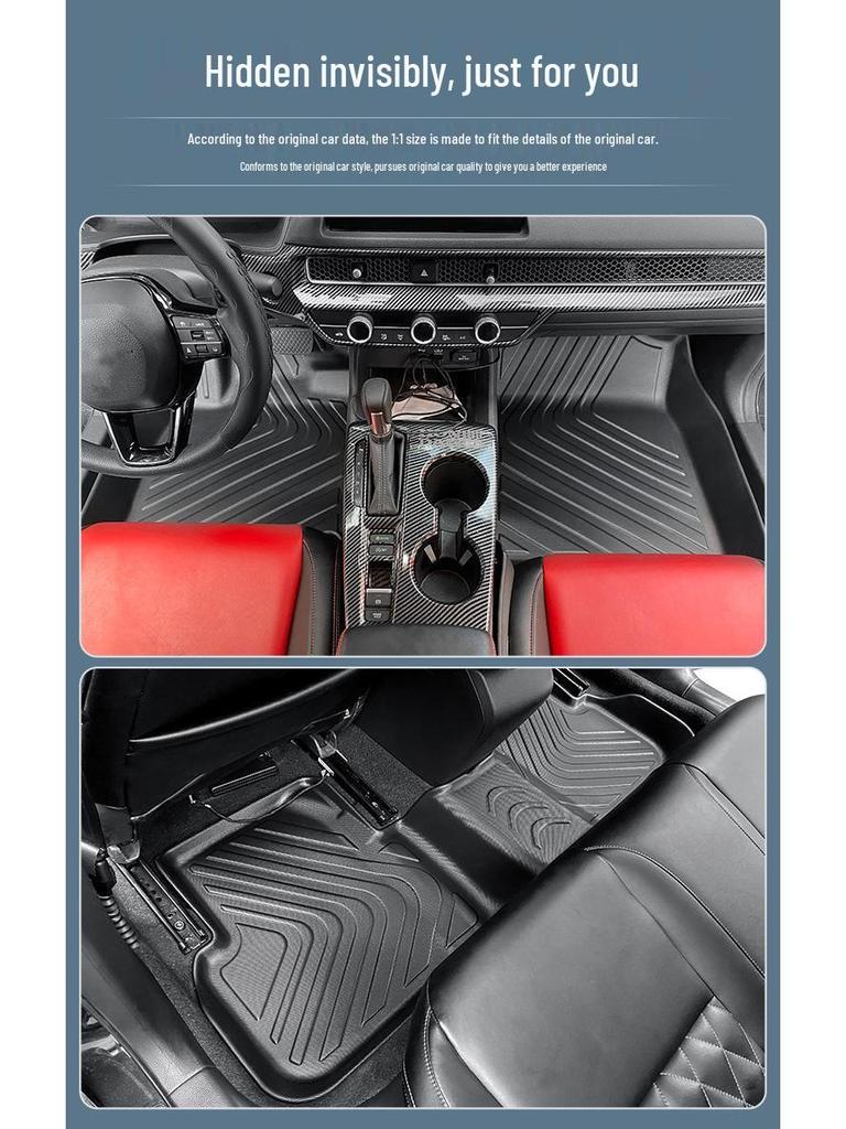 TPE Floor Mats & Trunk Liner for 2016-2024 Honda Civic (10th/11th Gen)