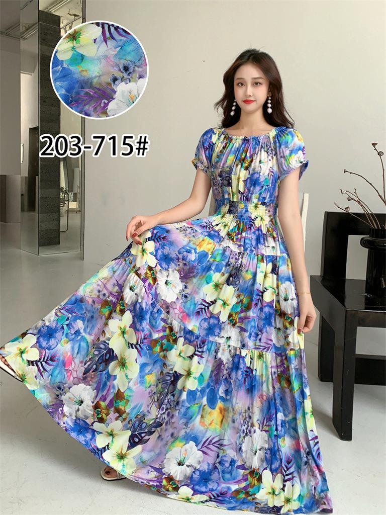 Off-Shoulder One-Neck Cotton Silk Dress Children's Summer Dress Bohemian Island Vacation Dress Travel Beach Dress