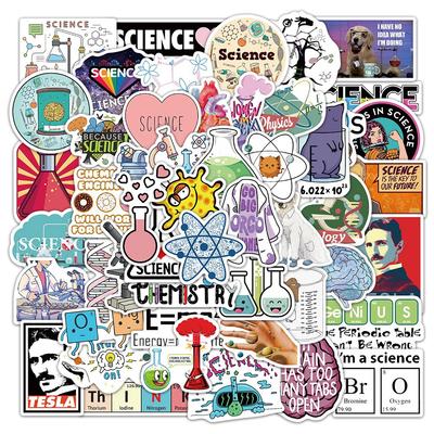 10/25/50ks Vědecké Chemické Graffiti Samolepky pro DIY Scrapbook Kufr Láhev na Vodu Telefon Notebook Kytaru Auto Samolepka Helma