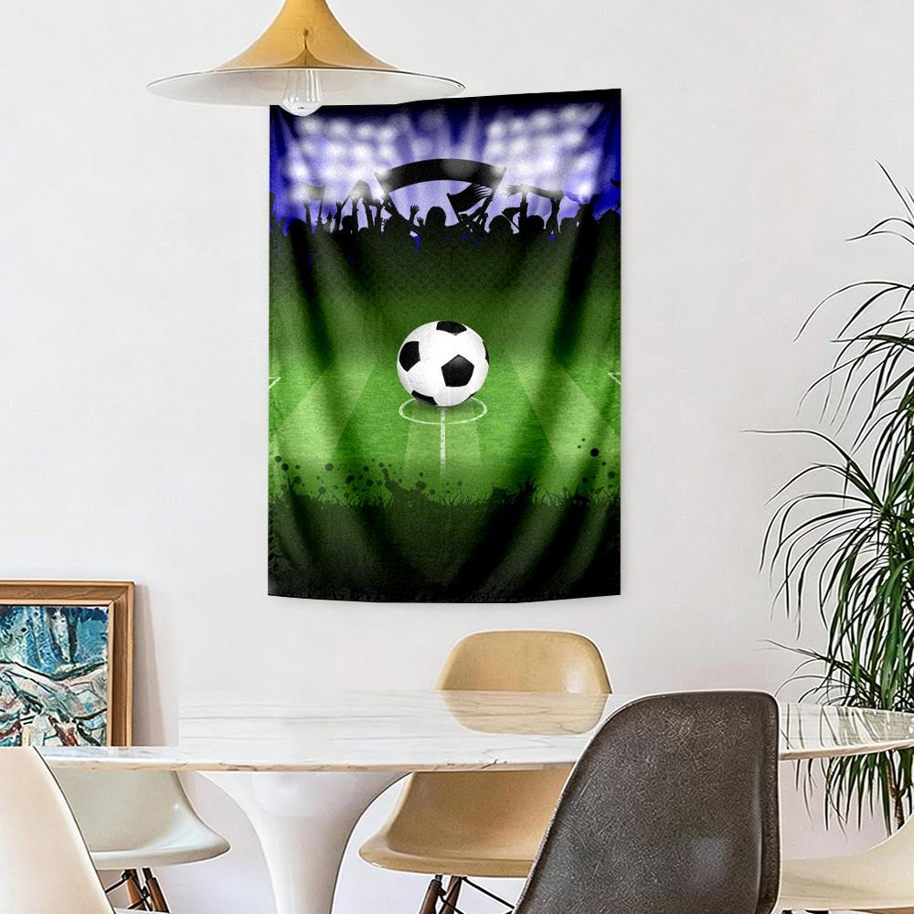Soccer Wall Decor Tapestry Art For Pet Memorial Birthdaywedding Party Backdrop Family Gift