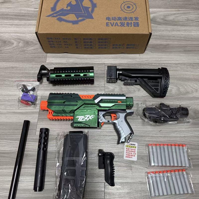 Electric Continuous Fire M416 Soft Bullet Gun, Model Boy Toy Gun for Outdoor PUBG Assault Rifle