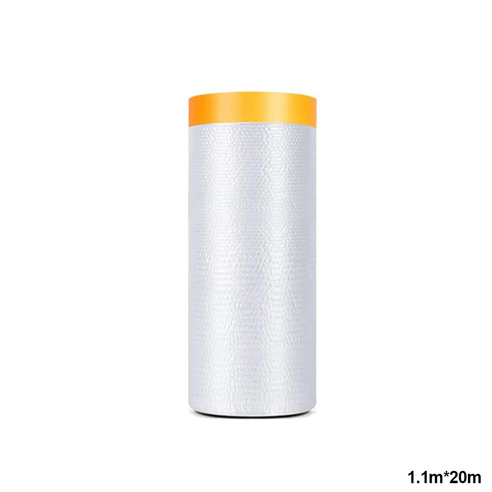 Home Cars and Auto Body Tape and Drape Masking Film Paint Adhesive Protective Film Roll for Covering Skirting Frames