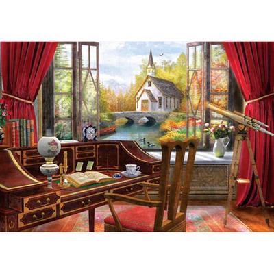 [Art Puzzle] 500-Piece Jigsaw Puzzle: Library Window View Art Puzzle ART5074