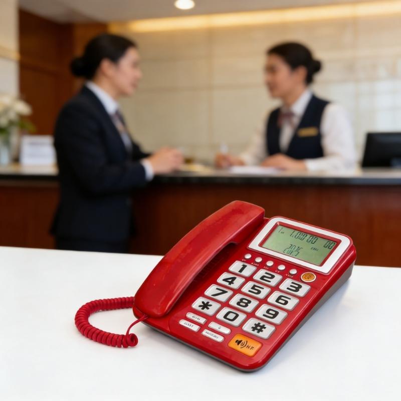 Corded Landline Telephone Landline Desktop Landline Phone Noise Reduction Calling Suitable for Home Hotel Office
