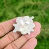 925 Sterling Silver Natural Ruby Zoisite Multi Stone Flower Sister Ring Jewelry