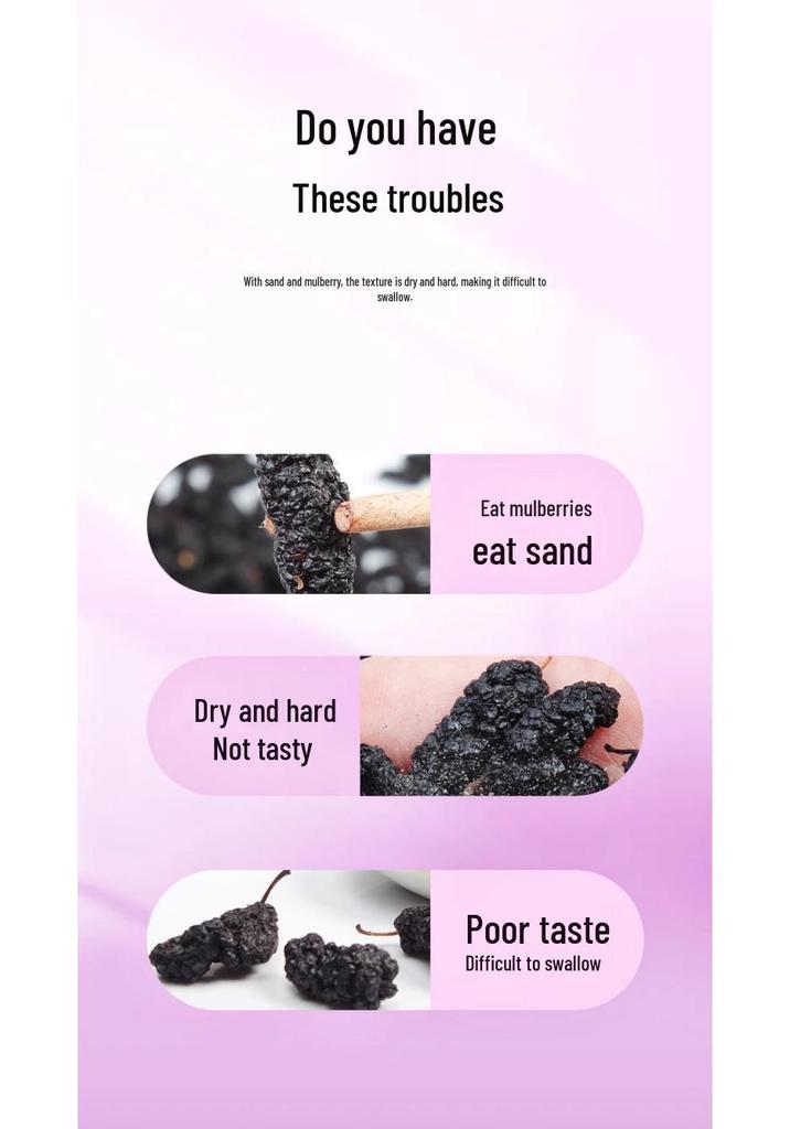 North Tongnei Ting Shangyong 220g Wash-Free Dried Mulberry Tea - No Fumigation, No Boiling Needed, Genuine Product