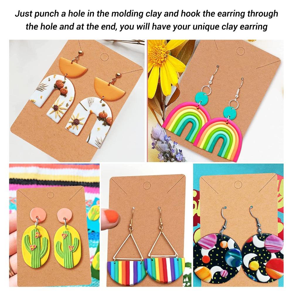 24pcs Plastic Polymer Clay Cutters Various Shapes Boho Clay Cutters  Necklace Making