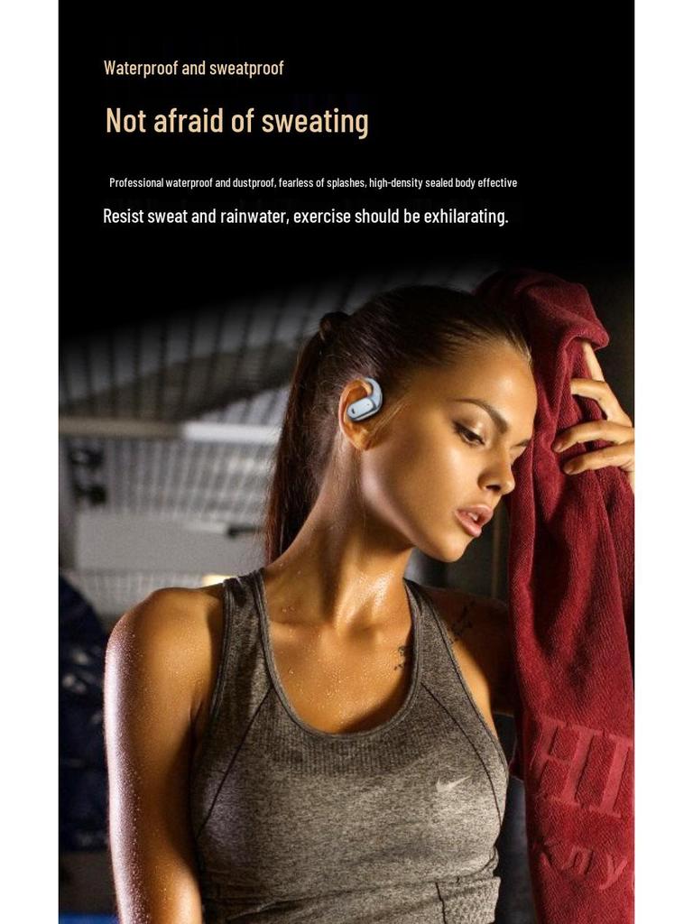 Manufacturer's AI 6.0 Over-Ear Wireless Noise-Canceling Sports Bluetooth Headphones with Long Battery Life
