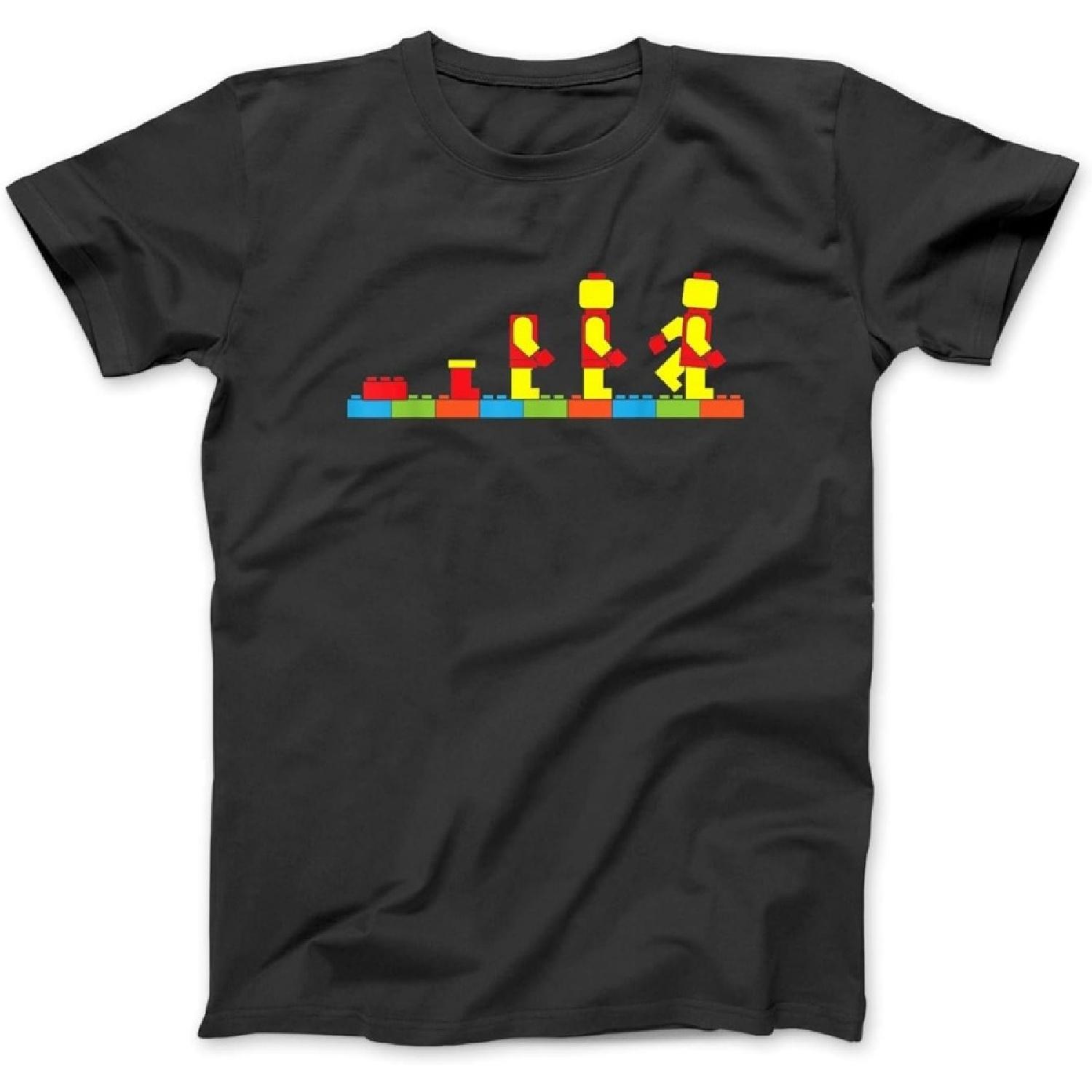 

Bricks Evolution Master Builder Building Blocks T-Shirt BTE Mens Womens, Hoodie Sweatshirt Longsleeve Black XXXXXL різнокольоровий