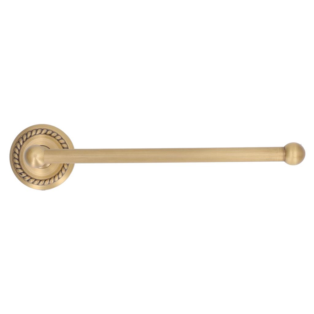 Bathroom Towel Rack Vintage Copper Single Rod Twisted Pattern Towel Bar for Hotel Home Kitchen