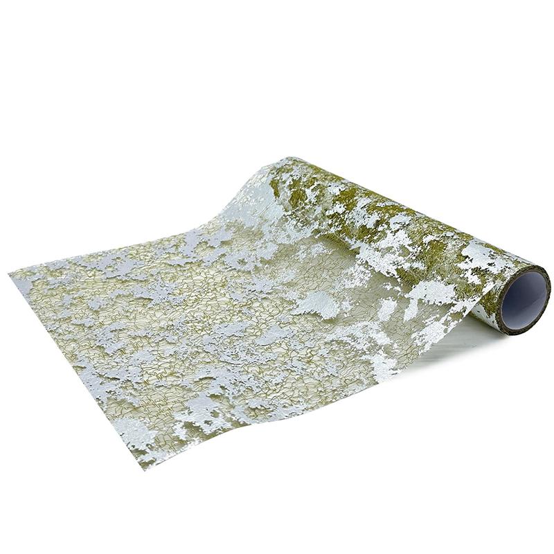 5 yardů třpytivý zlatý běhoun na stůl Horká ražba třpytivá bronzová fólie Síťovaný role Ubrousek na stůl Sprcha pro miminko Párty Svatba Vánoční dekor