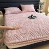 European Style Plush Velvet Bed Cover - Winter Warmth, Full Wrap Mattress Protector