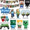 Mini World Roblox Minecraft Square Face Aluminum Foil Balloon for Kids