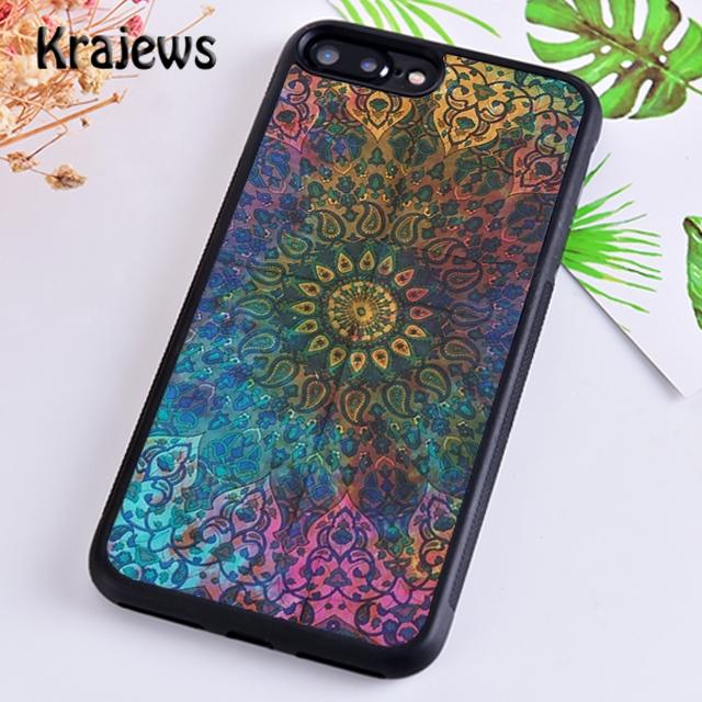 

Krajews Мандала Цветочный Чехол для Телефона Для iPhone 17 Air 16 15 14 plus 12 13 pro max coque Оболочка Fundas iPhone 17Air