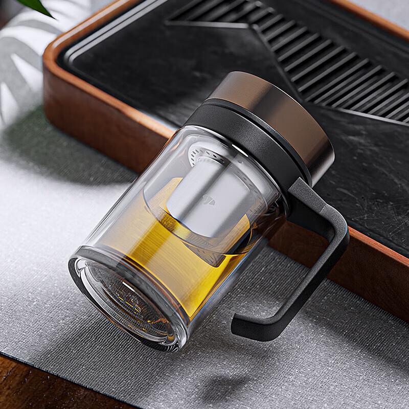 Wanxiang V219 Portable Double-Layer Glass Water Bottle