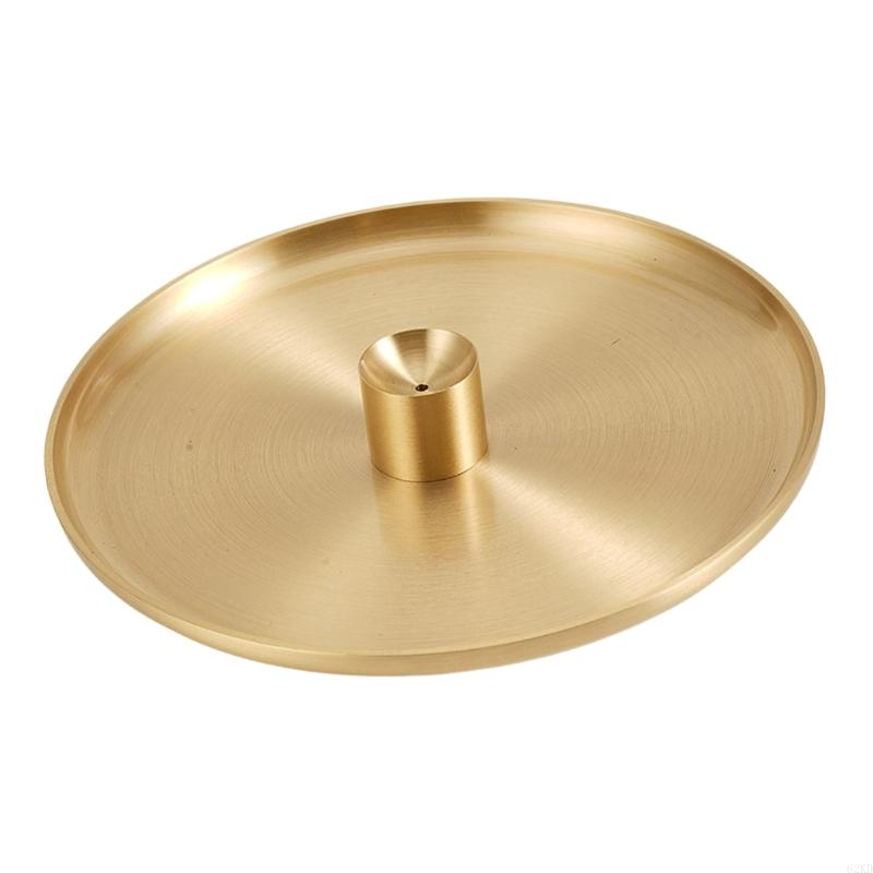 62KD Solid Brass Incenses Holder and Ashes Tray for Ceremony and Meditations