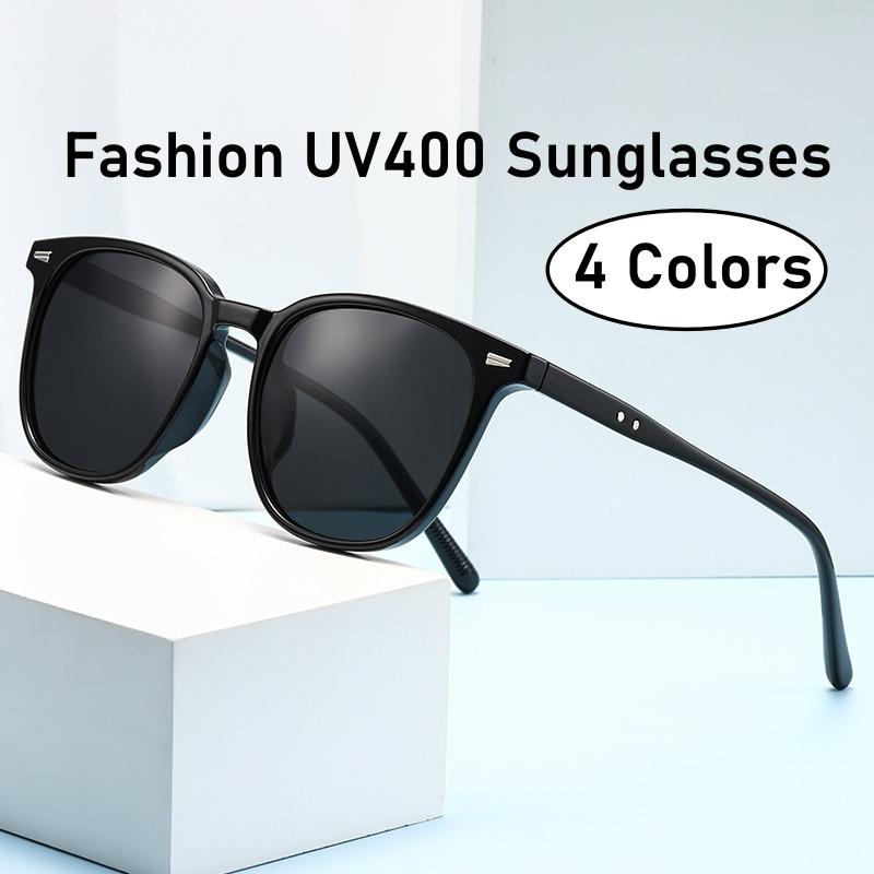 Men Women Trendy Sunglasses Fashion TR Frame Ultralight Outdoor Goggles Shades Unisex Square UV400 Protection Sun Glasses