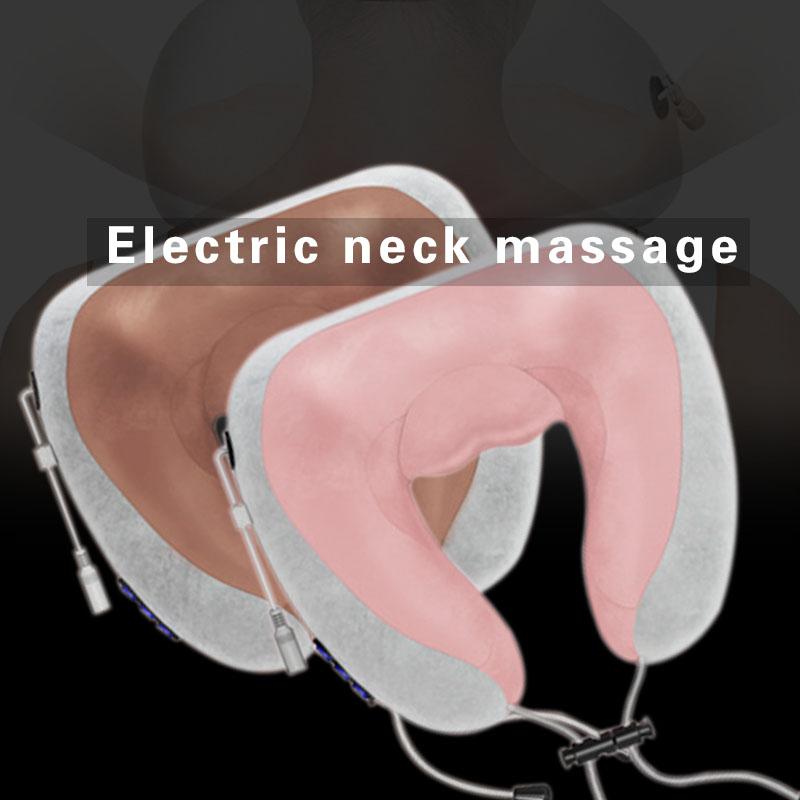U Shaped Electric Neck Massager Shoulder Kneading Heating Massage Portable Travel Home Car Use Multifunctional Massage Pillow