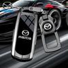 LGIY9 Шкіряний 2 3 Кнопки TPU Тримач Ключів Для 2 3 5 6 CX7 CX9 RX8 MX5 MPV Demio Чохол-Ключниця Автомобіля Захисний Чохол-Пульт