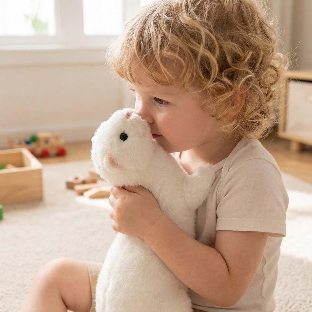Realistisches Design Plüsch Frettchen Kuscheltier Lebensechte Erscheinung Frettchen Stofftier Kindergeschenk