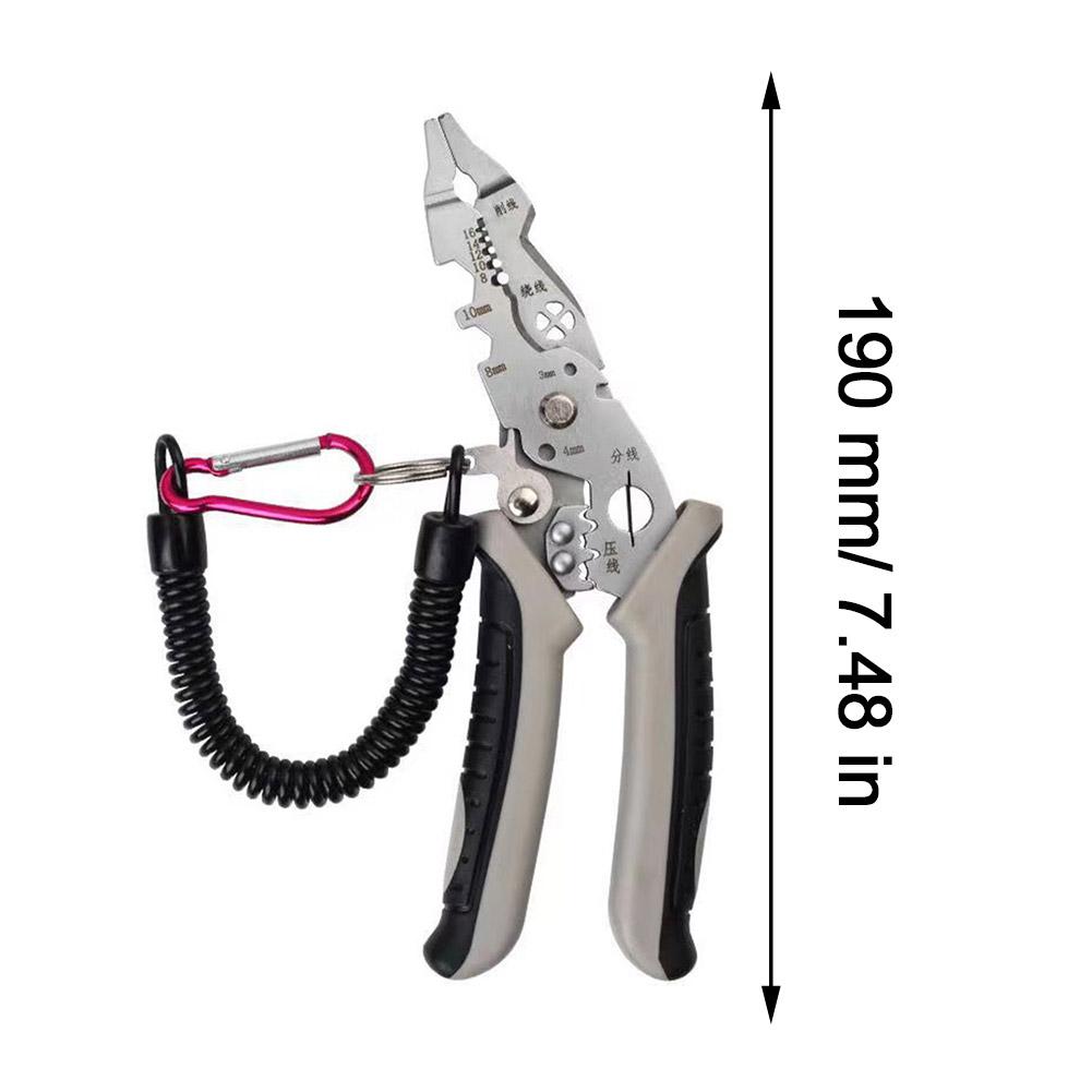 Crimper Cable Cutter Adjustable Automatic Wire Stripper Multifunctional Stripping Crimping Pliers Terminal Hand Tool Wire Repair
