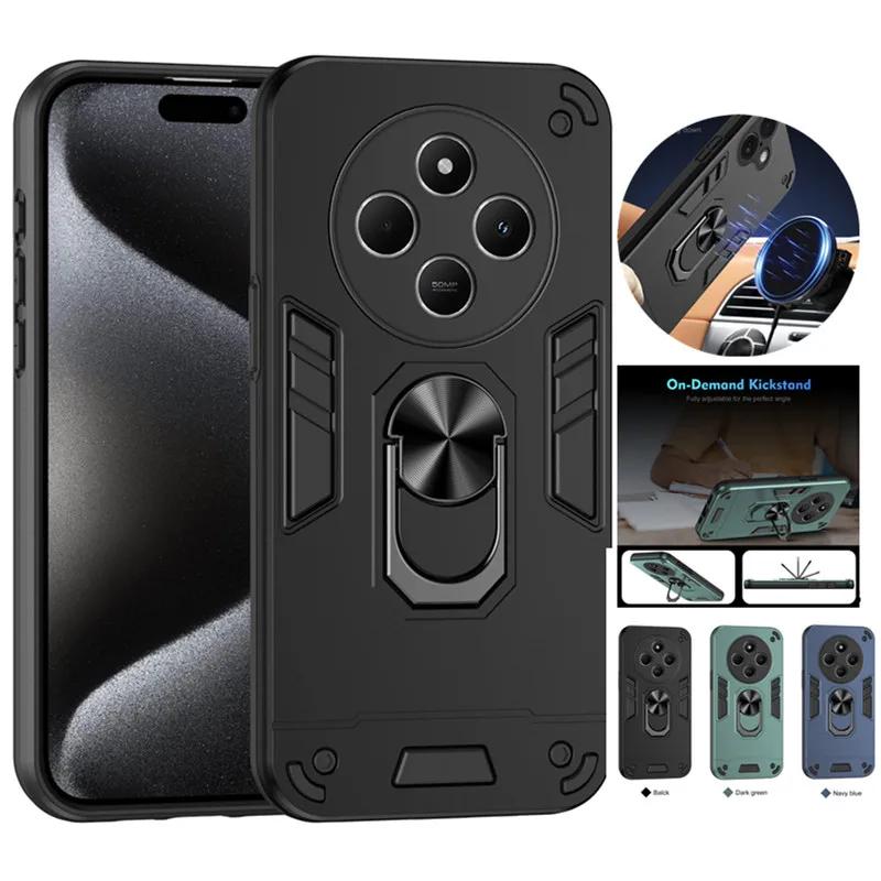Military Armor Case For Xiaomi Poco C75 Redmi 14C A3 4G Protective Cover Ring Magnetic Holder Shell Coque Fundas