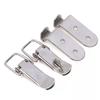 90 Degrees Duck-mouth Buckle Hook Lock Iron Spring Loaded Draw Toggle Latch Clamp Clip Silver Hasp Latch Catch Clasp