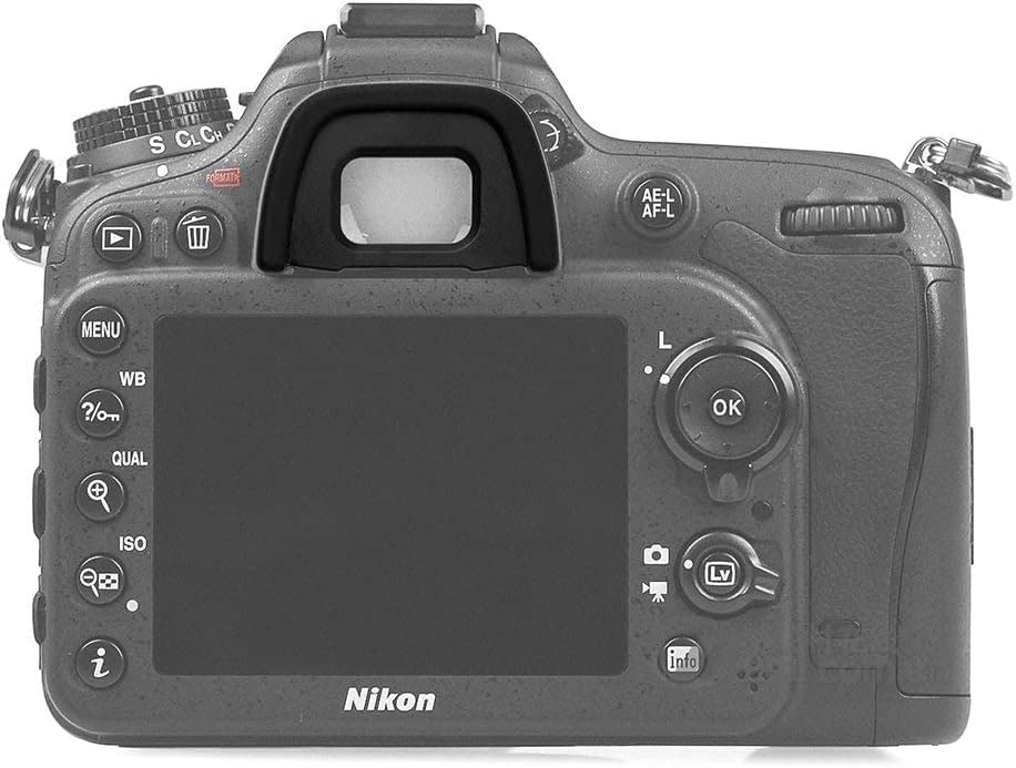 by Set of 2 Compatible Eyecups for Nikon and D5000 Includes Hot Shoe Cover Level [Photo Me] DK-23 Eyepieces, D750, D610, D600, D7200, D7100, D7000,