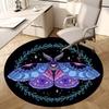 1pc Office Carpet Chair Mats Moonlit Moth Mandala Perfect for Decorating Office Chairs, Living Rooms, Or Bedrooms.YDT105