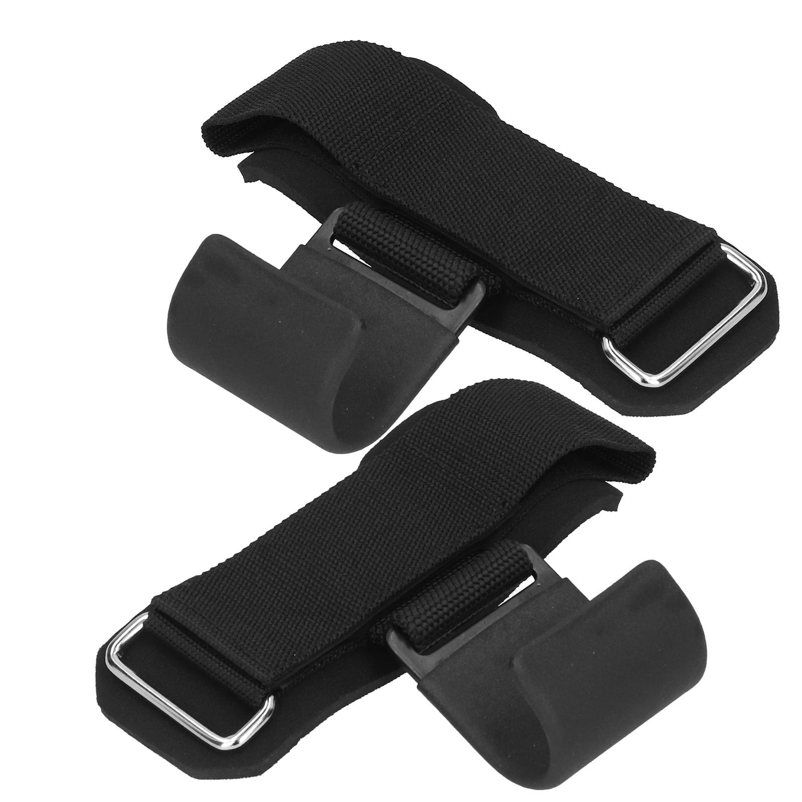 2pcs Fitness Weight Lifting Hook NonSlip PullUps Power Lifting Grips Wrist Straps
