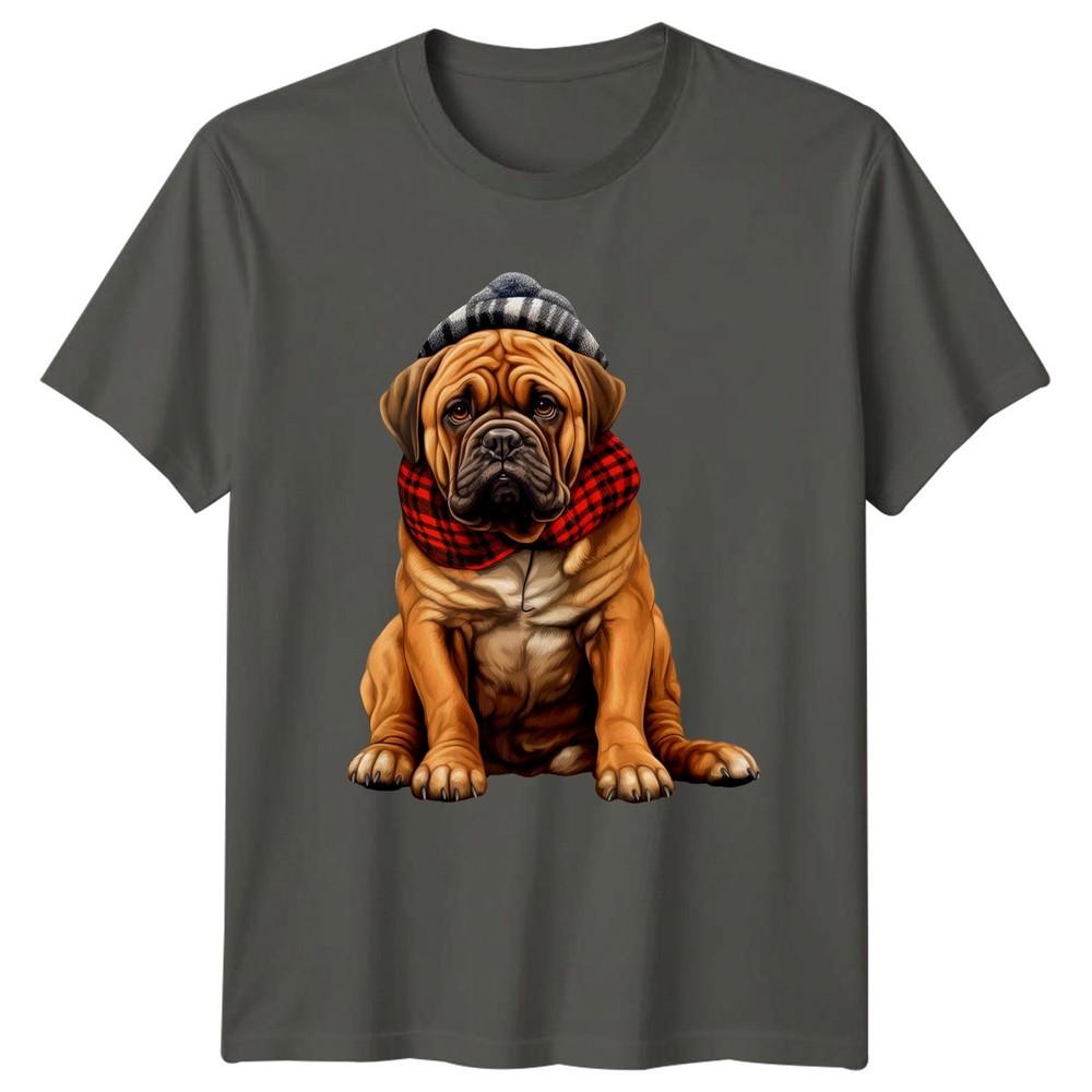 Bullmastiff Dog Animals Unisexs TShirt Unisexs Tee Winter Graphic Top S