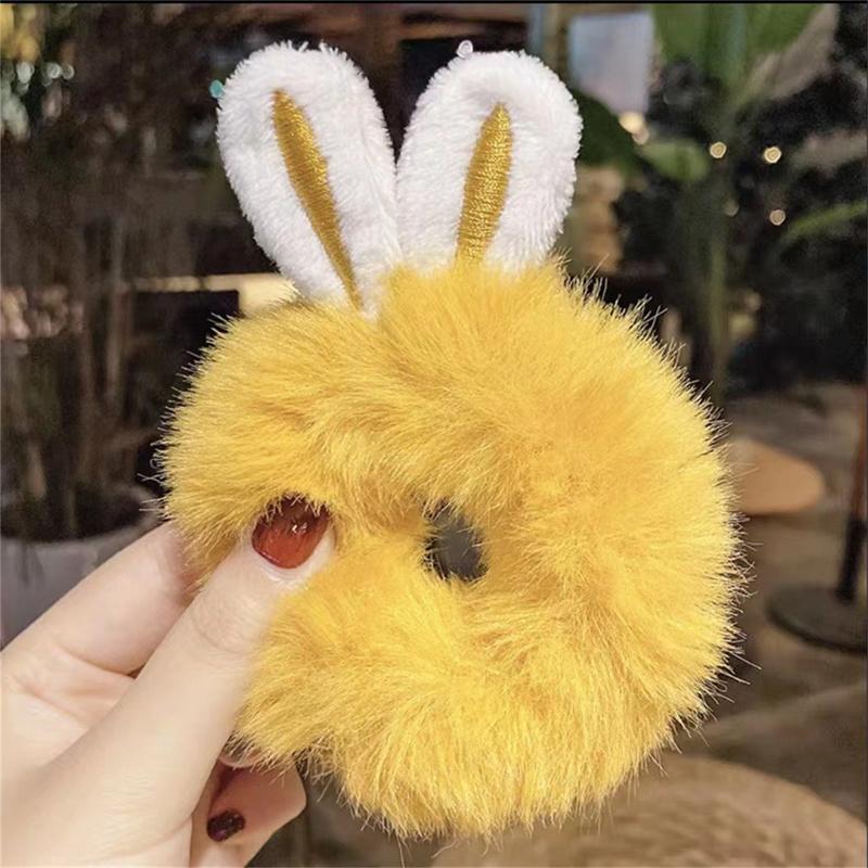 Süße Kaninchen Ohren Haar Seil Candy Farbe elastische Haarbänder Mädchen Haar-Accessoires