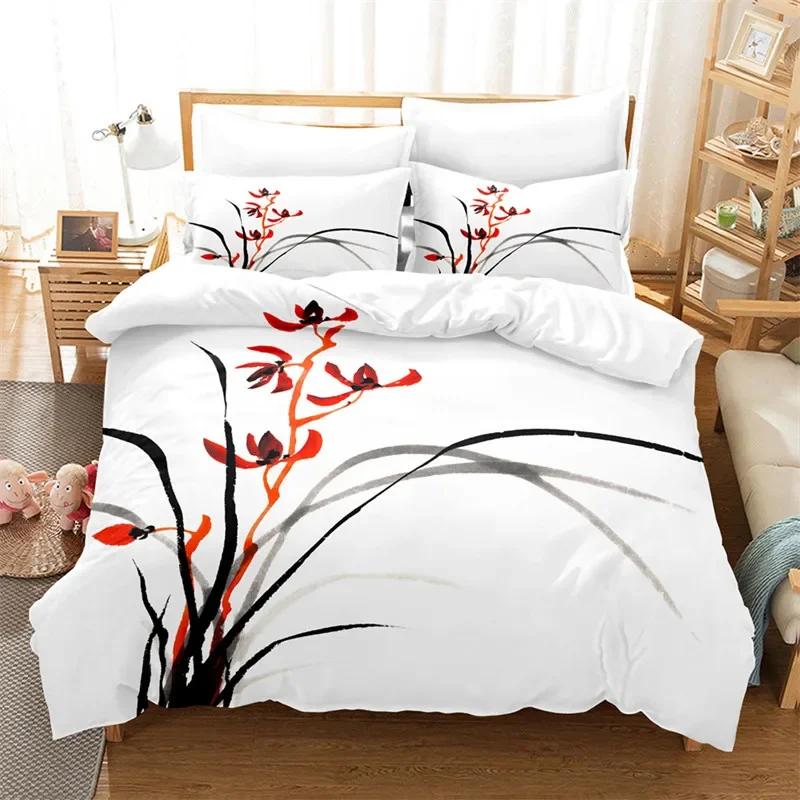 Comforter Sunflower Twin Full King Size Botanical Plants Comforter Microfiber Nature Floral Bedding Set
