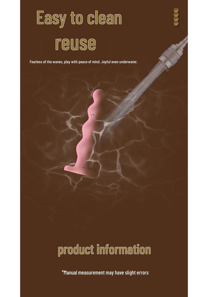 Heart-Shaped Silicone Anal Beads & Dilator for Beginners - Butt Expansion Tool.
