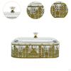 Food Tray with Cover Candy Box Dried Fruit Holder for Celebrations Treats Veggies