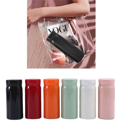 200ml/280ml Mini Thermos Bottle 304 Stainless Steel Insulated Travel Water Bottle Leak-proof Portable Mini Pocket Cup Tea