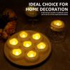 12/24Pack Waterproof Flameless Floating Tealights Candle Flickering LED Candles For Wedding Party Pool Fountain SPA Home Decor