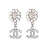 2023 Cc Silver Plated Rhinestones Faux Pearl Dangling Earrings Costume Earrings ABB141-B13050-NO877