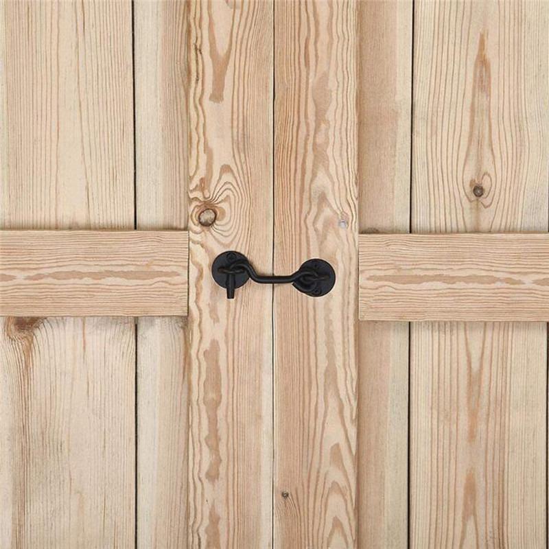 Eye Latch Heavy Duty Barn Door Lock Security Gate Locks Easy Lock 2 Pack Stainless Steel