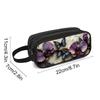 Flower Print Double Layered Pencil Case with Handheld for Boy/Girls Best Gift 3D Cartoon School Children