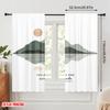 2pcs 2D flat printing Drapes Mountain Reflection Polyester Fabric Without Electricity Holiday Decorations for Indoor