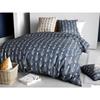Parure De Couette - Plumes De Paon - 240x260 Cm - 100% Percale De Coton - Lavable À 40°C