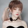 Retro Rose Clavicle Chain Necklace Thorny Rose Collar Ornament Sext Velvet-Belt Choker Gothic Collar Choker Necklace
