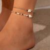 Ocean Wind Shell Starfish Beaded Anklet Foot Accessories, Beach Sequins Tassel Turtle Anklets