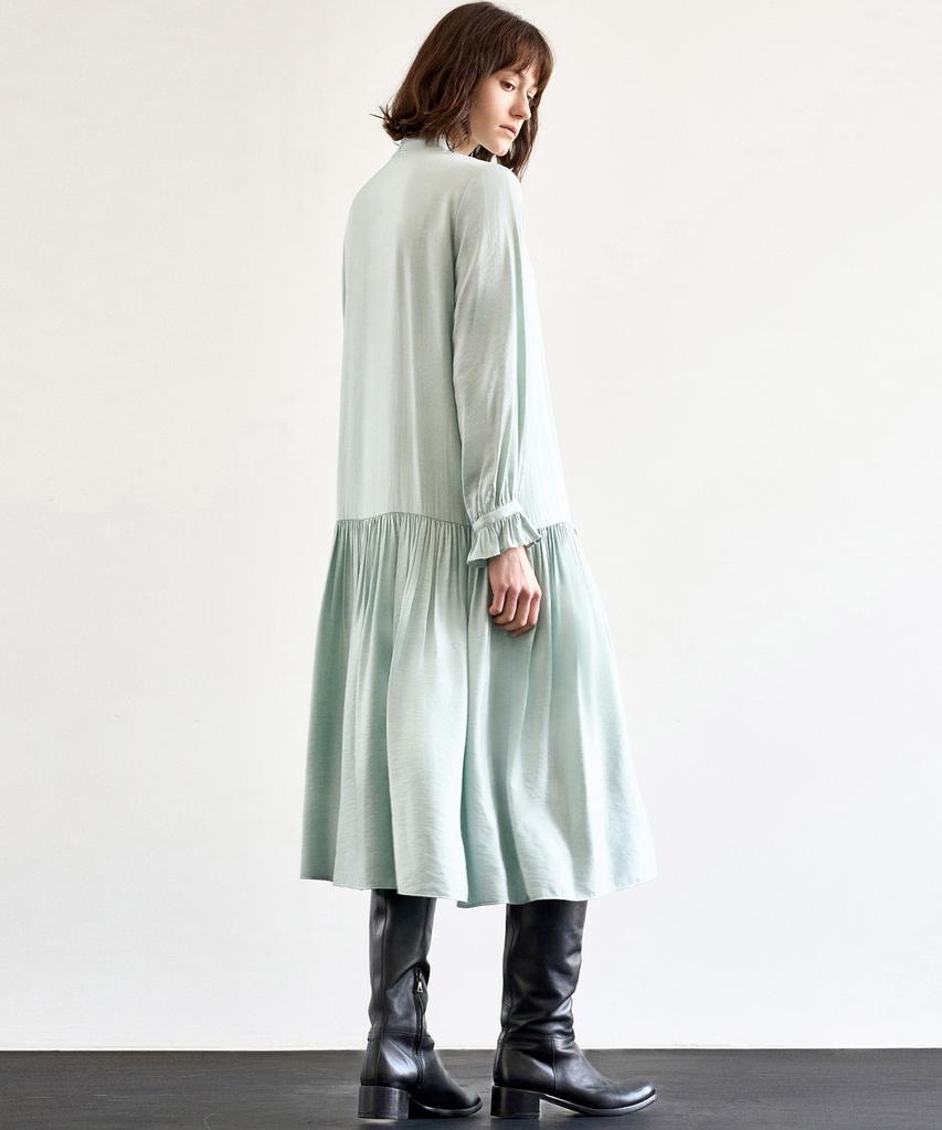 Mite Frill Ribbon Tired Dress_Mt