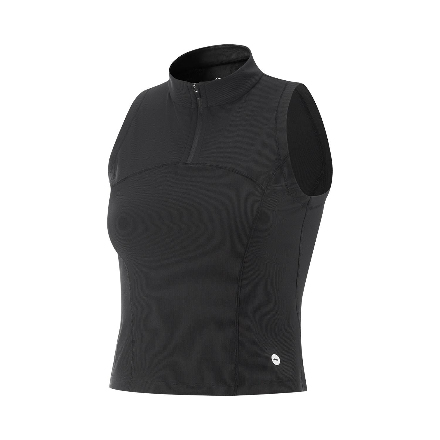 Li-Ning Quick-Dry Cool Anti-Ultraviolet Slim Fit Stand Collar Vest Women tops AVSV128-1 M