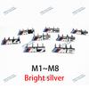 3D ABS Εμπρόσθιο Σήμα Γρίλιας για BMW M1 M2 M3 M4 M5 M6 M7 M8 Γυαλιστερό Μαύρο Χρωμιωμένο Λογότυπο Γραμμάτων Αξεσουάρ E90 F30 G20 F20 E46