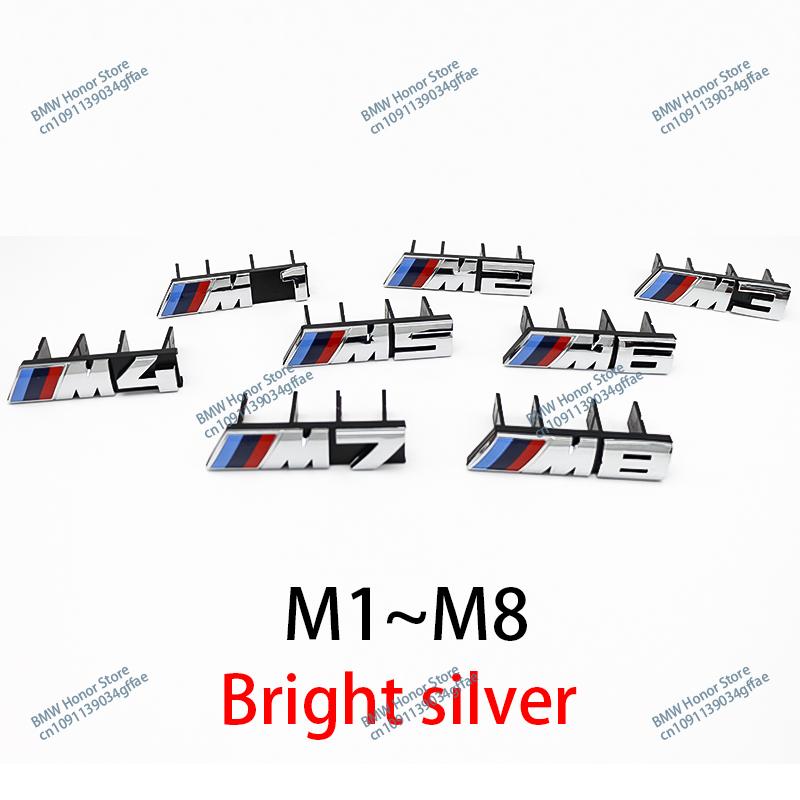 3D ABS Εμπρόσθιο Σήμα Γρίλιας για BMW M1 M2 M3 M4 M5 M6 M7 M8 Γυαλιστερό Μαύρο Χρωμιωμένο Λογότυπο Γραμμάτων Αξεσουάρ E90 F30 G20 F20 E46