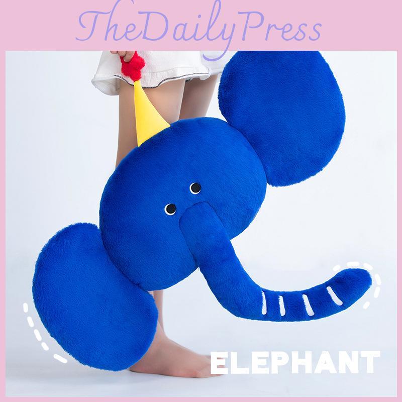 Elephant Simulating Cartoon Plush Toy Girl Sofa Decoration Pillow Gift Holiday