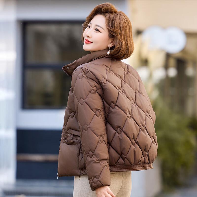 

Baolianduo Women s Stand Collar Winter Cotton Coat 2XL